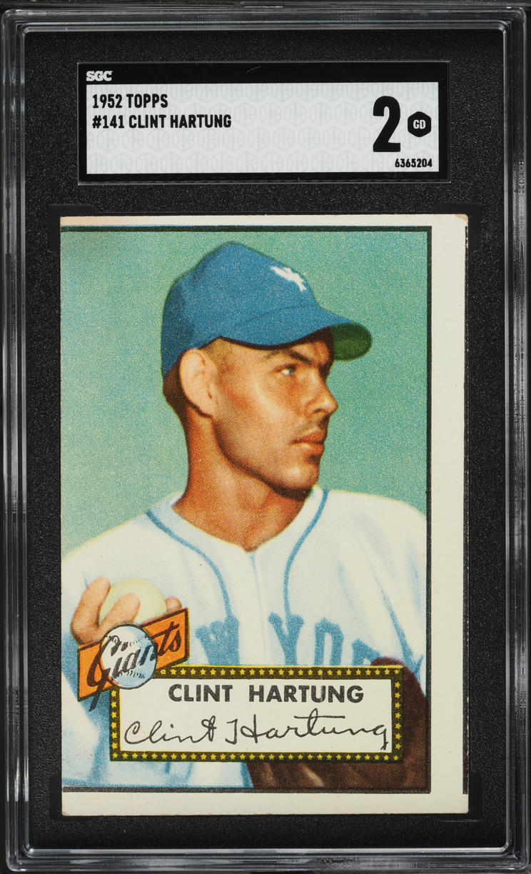 1952 Topps Clint Hartung #141 SGC 2 GD