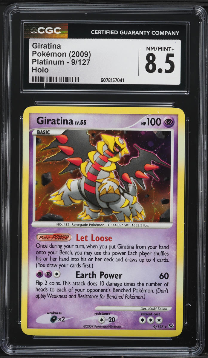 2009 Pokemon Platinum Holo Giratina #9 CGC 8.5 NM-MT+