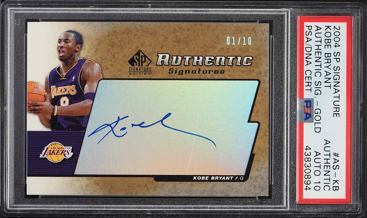 2004 SP Signature Edition Dual Kobe Bryant & Michael Jordan AUTO