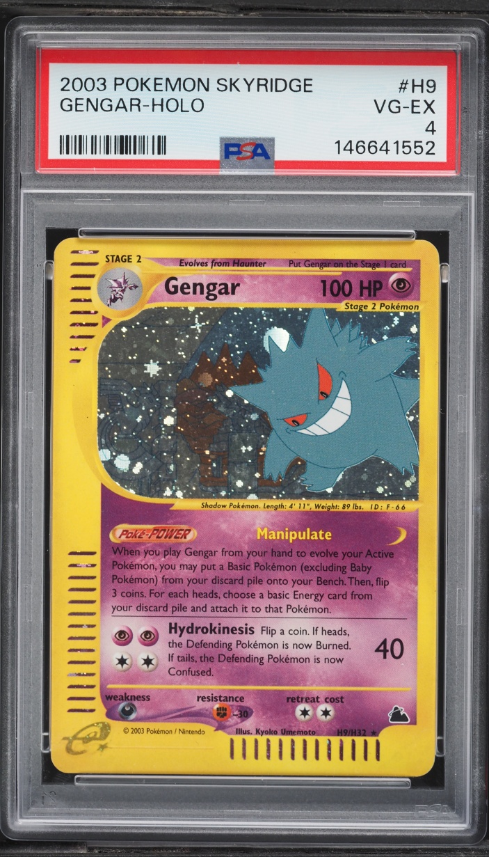 2003 Pokemon Skyridge Holo Gengar #H9 PSA 4 VGEX