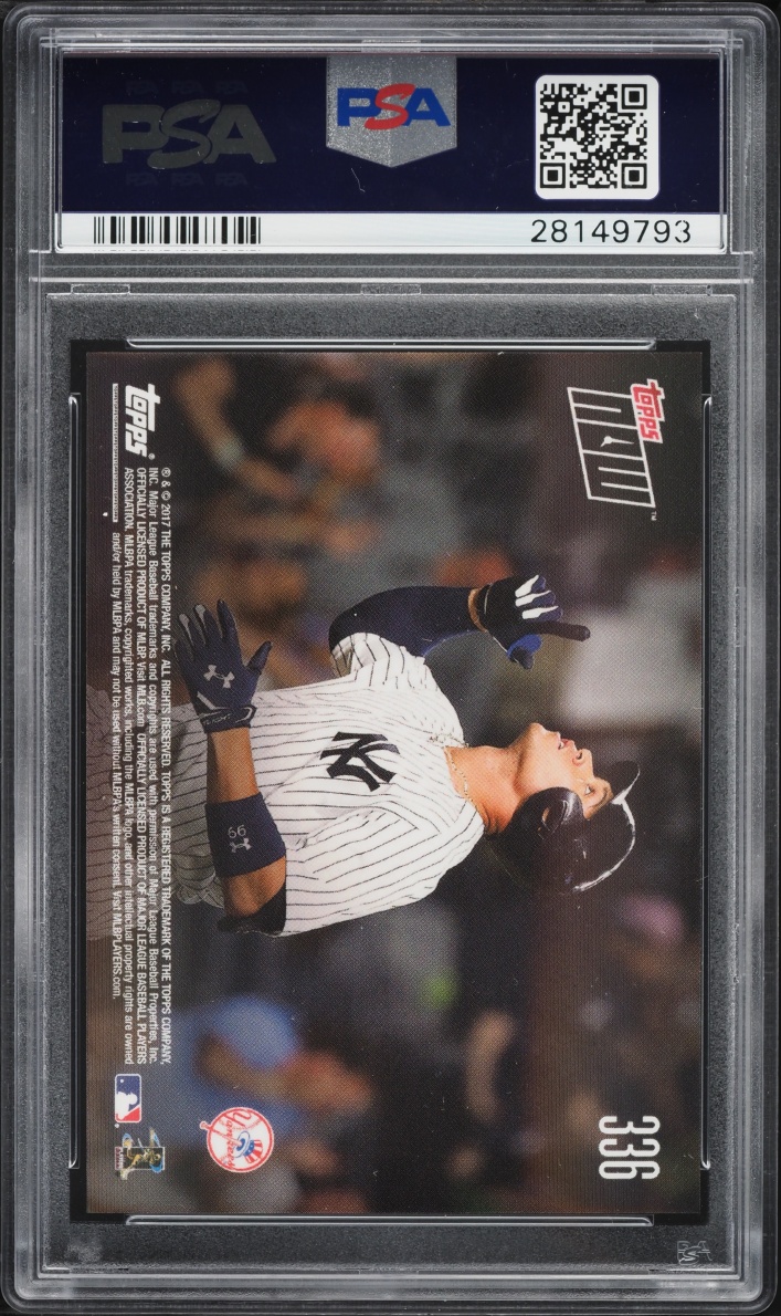 2017 Topps Now Aaron Judge ROOKIE #336 PSA 10 GEM MINT