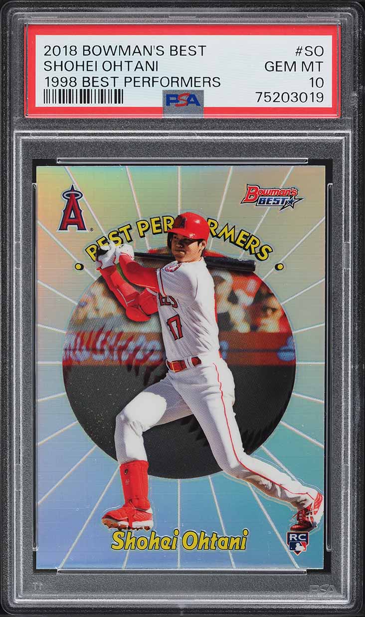 2018 Bowman Shohei Ohtani ROOKIE RC #49 PSA 10 GEM MINT on