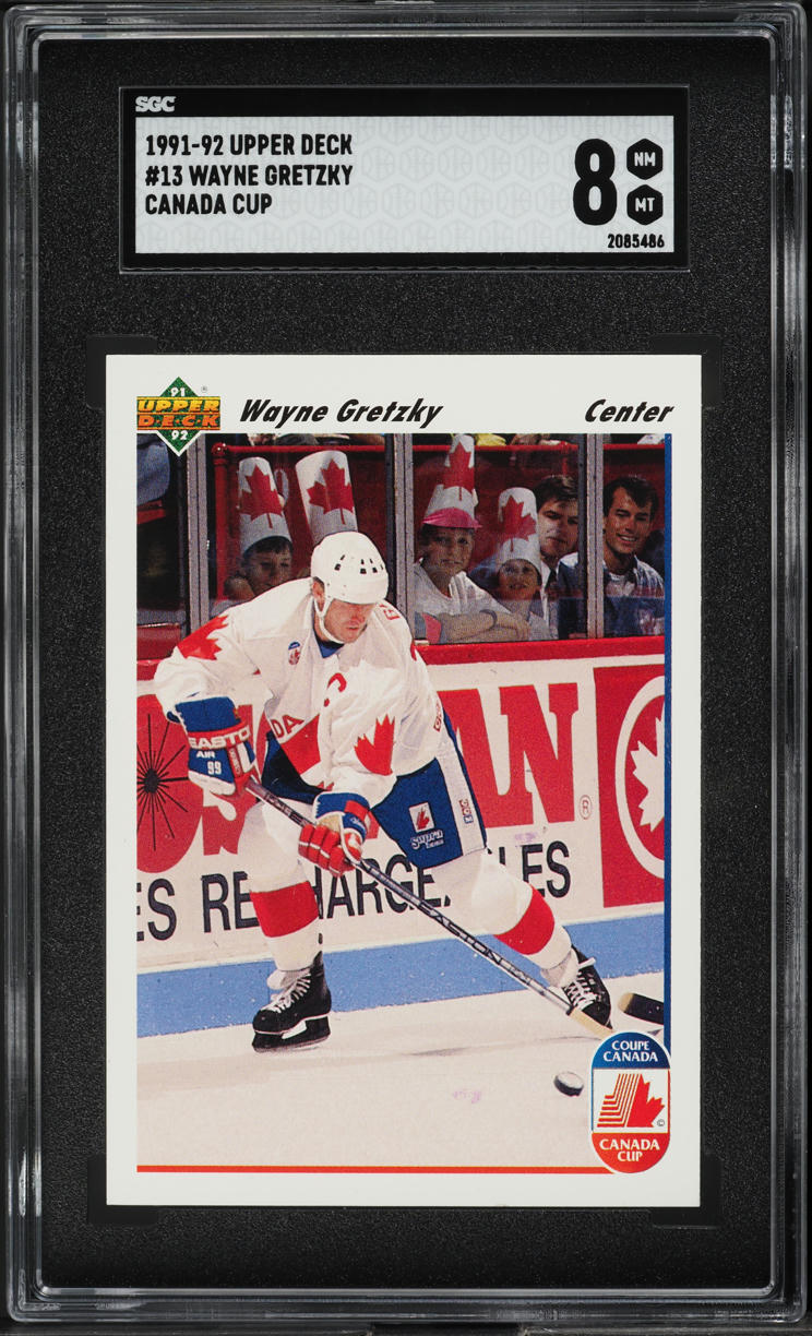1991 Upper Deck Canada Cup Wayne Gretzky #13 SGC 8 NM-MT
