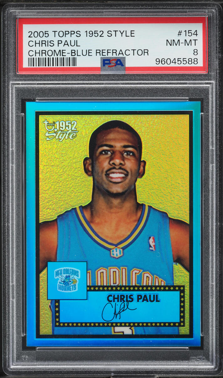 2005 Topps '52 Chrome Blue Refractor Chris Paul ROOKIE /149 #154 PSA 8 NM-MT