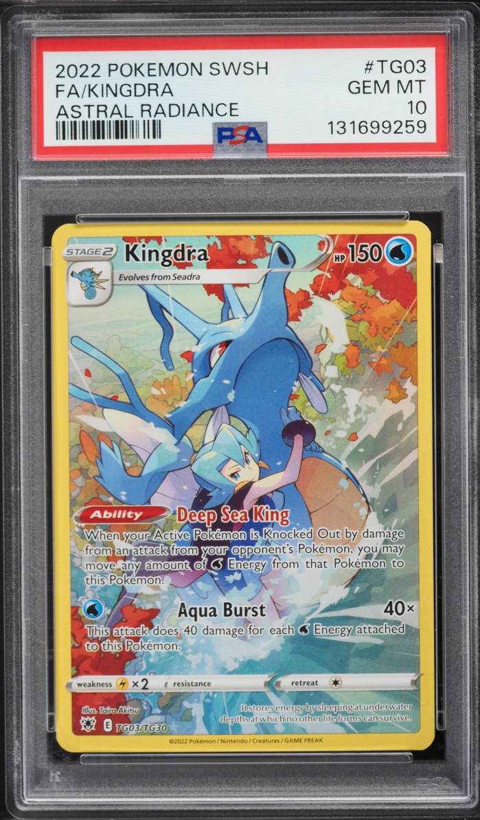 2022 Pokemon Sword & Shield Astral Radiance CHR Kingdra #TG03 PSA 10 GEM MINT