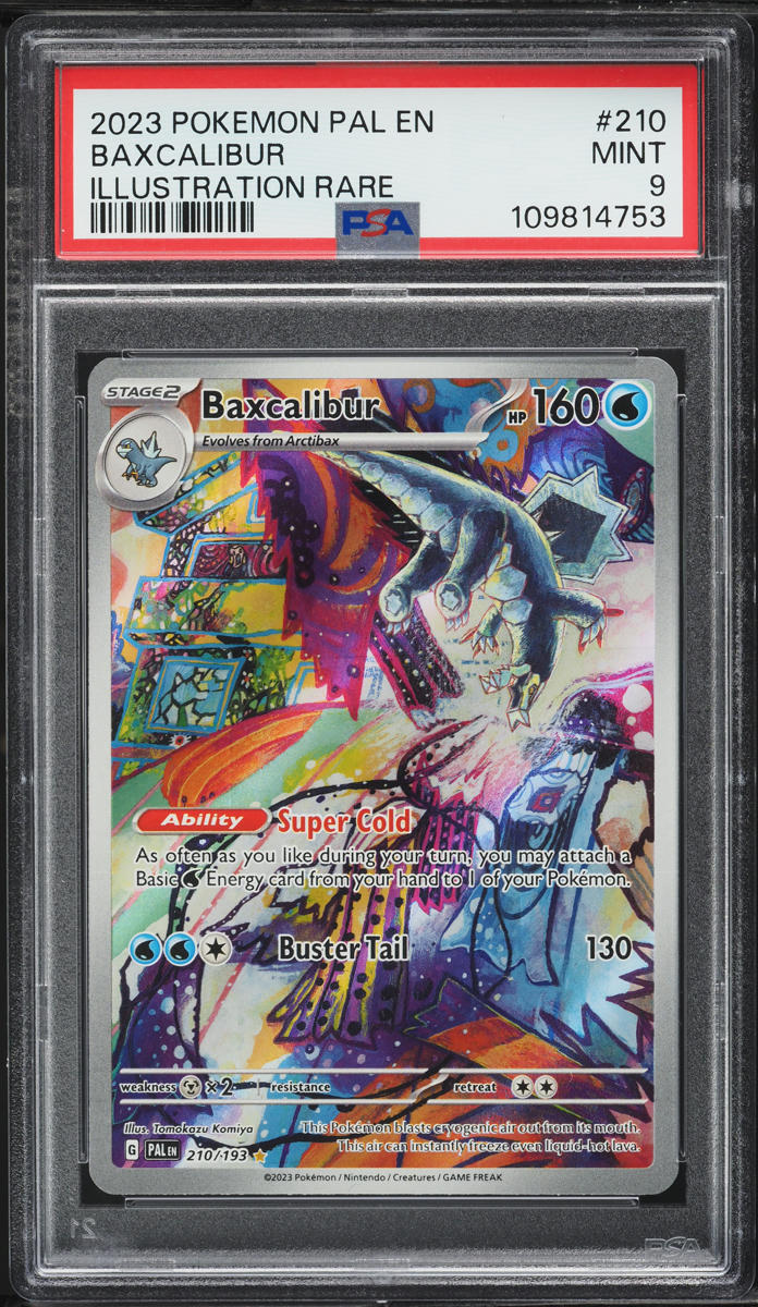 2023 Pokemon Scarlet & Violet Paldea Evolved IR Baxcalibur #210 PSA 9 MINT