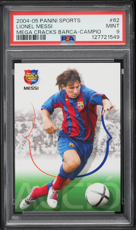 2004 Panini Sports Mega Cracks Barca Campio Lionel Messi ROOKIE