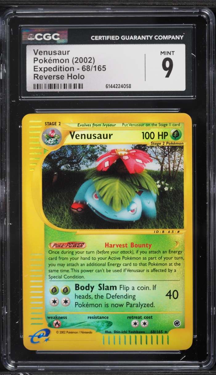 2002 Pokemon Expedition Reverse Holo Venusaur #68 CGC 9 MINT