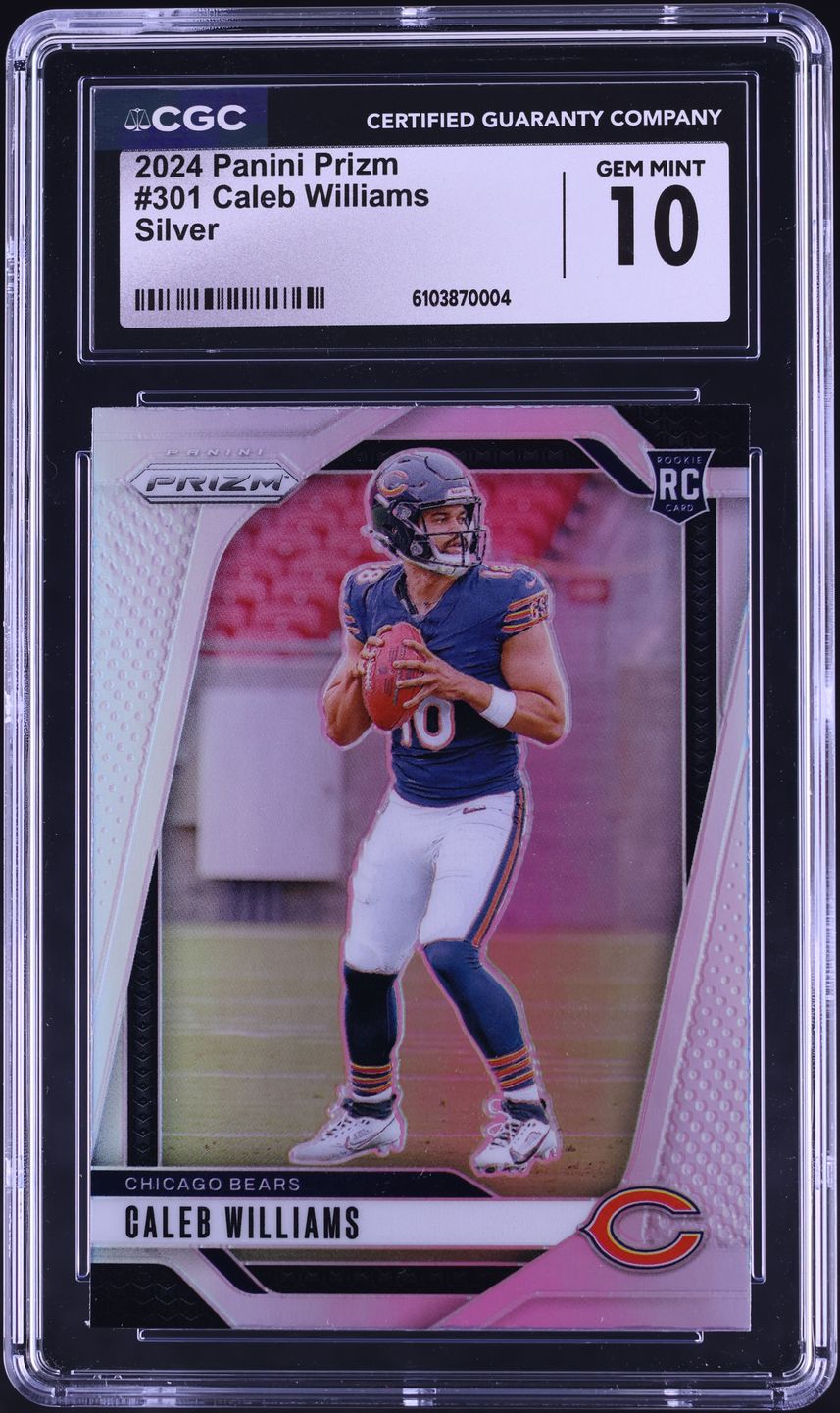 2024 Panini Prizm Silver Caleb Williams ROOKIE #301 CGC 10 GEM MINT