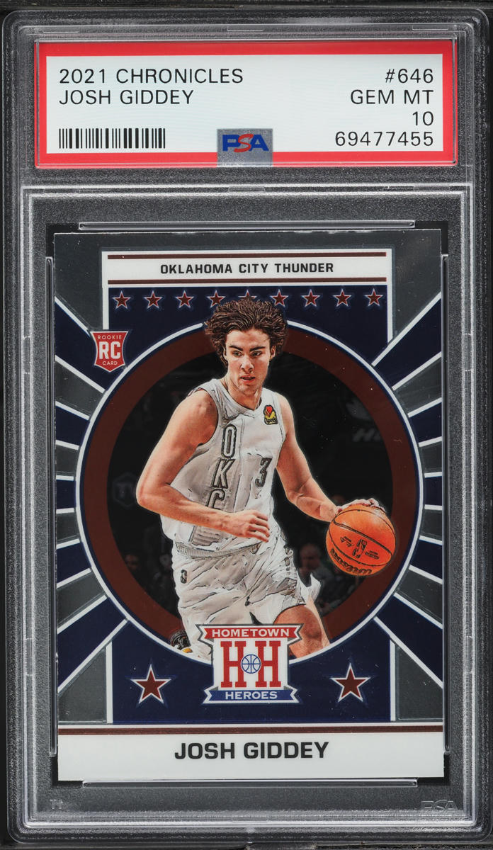 2021 Panini Chronicles Josh Giddey ROOKIE #646 PSA 10 GEM MINT