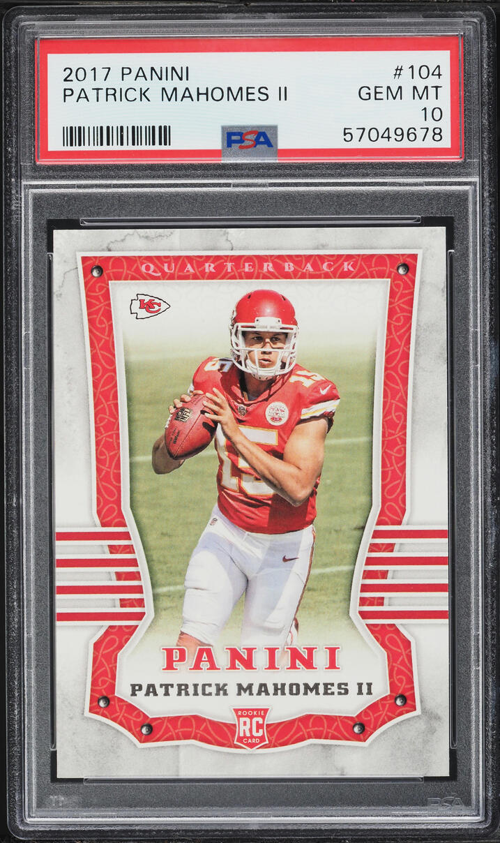 2017 Panini Football Patrick Mahomes II ROOKIE #104 PSA 10 GEM MINT
