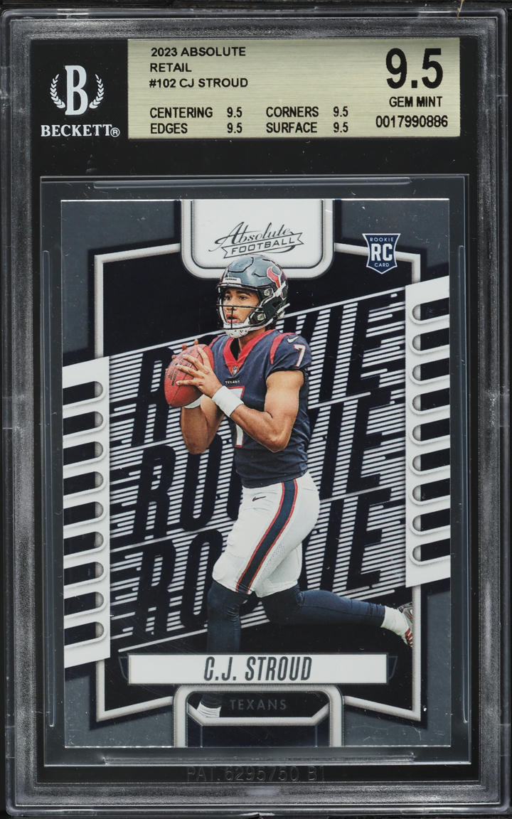 2023 Absolute Retail C.J. Stroud ROOKIE #102 BGS 9.5 GEM MINT