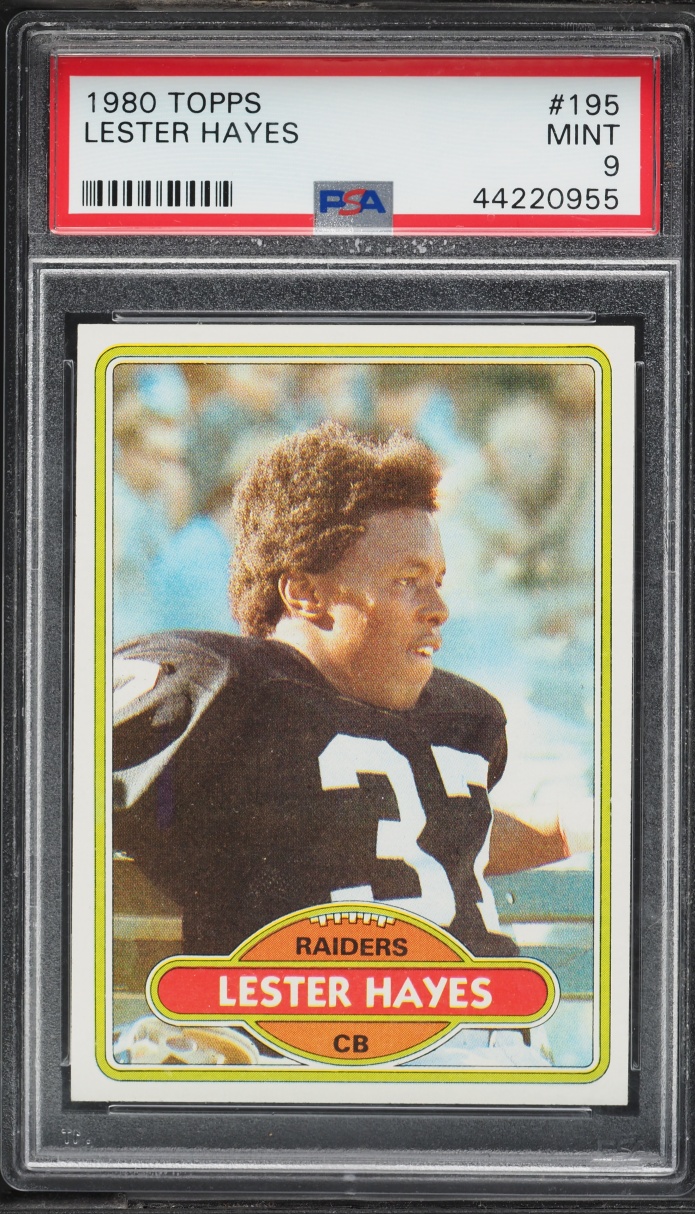 1980 Topps Football Lester Hayes ROOKIE #195 PSA 9 MINT