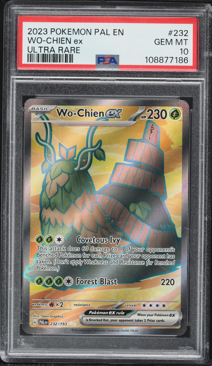 2023 Pokemon Scarlet & Violet Paldea Evolved Wo-Chien ex #232 PSA 10 GEM MINT
