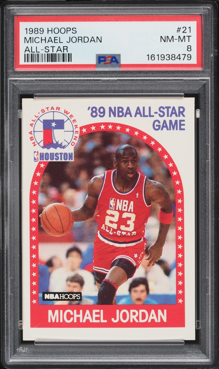 1989 Hoops All-Star Michael Jordan #21 PSA 8 NM-MT