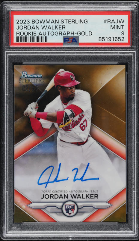 2021 Bowman Sterling Prospect Refractor Jordan Walker ROOKIE AUTO