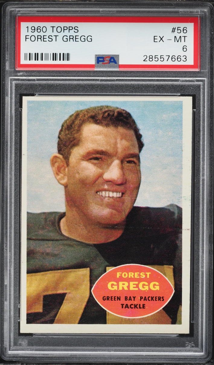 1960 Topps Football Forest Gregg ROOKIE #56 PSA 6 EXMT