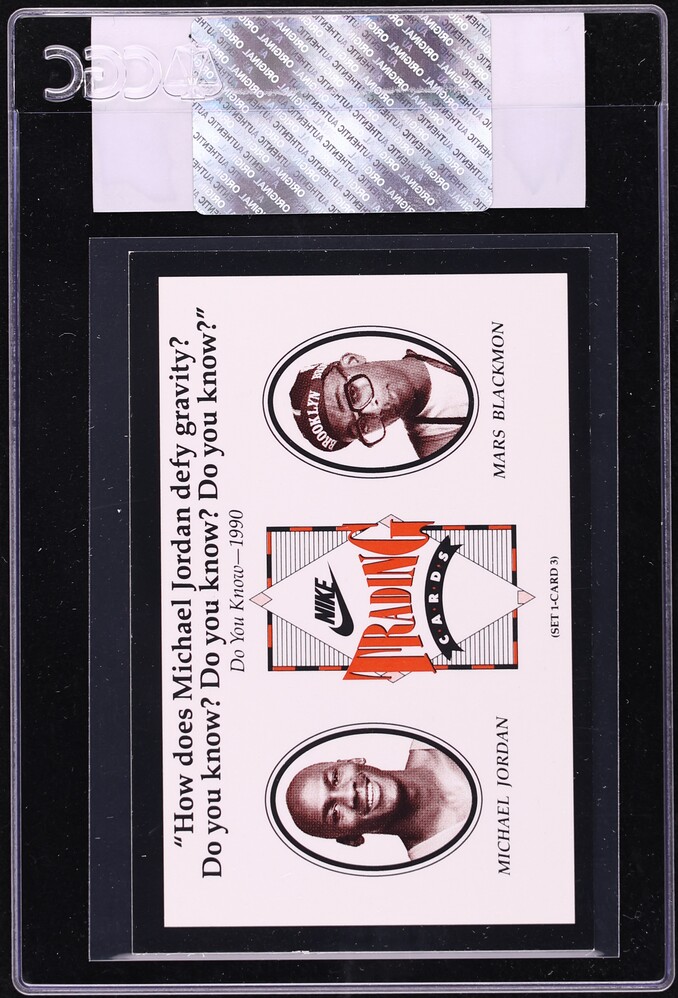 1991 Nike Michael Jordan & Spike Lee Do You Know #3 CGC AUTH