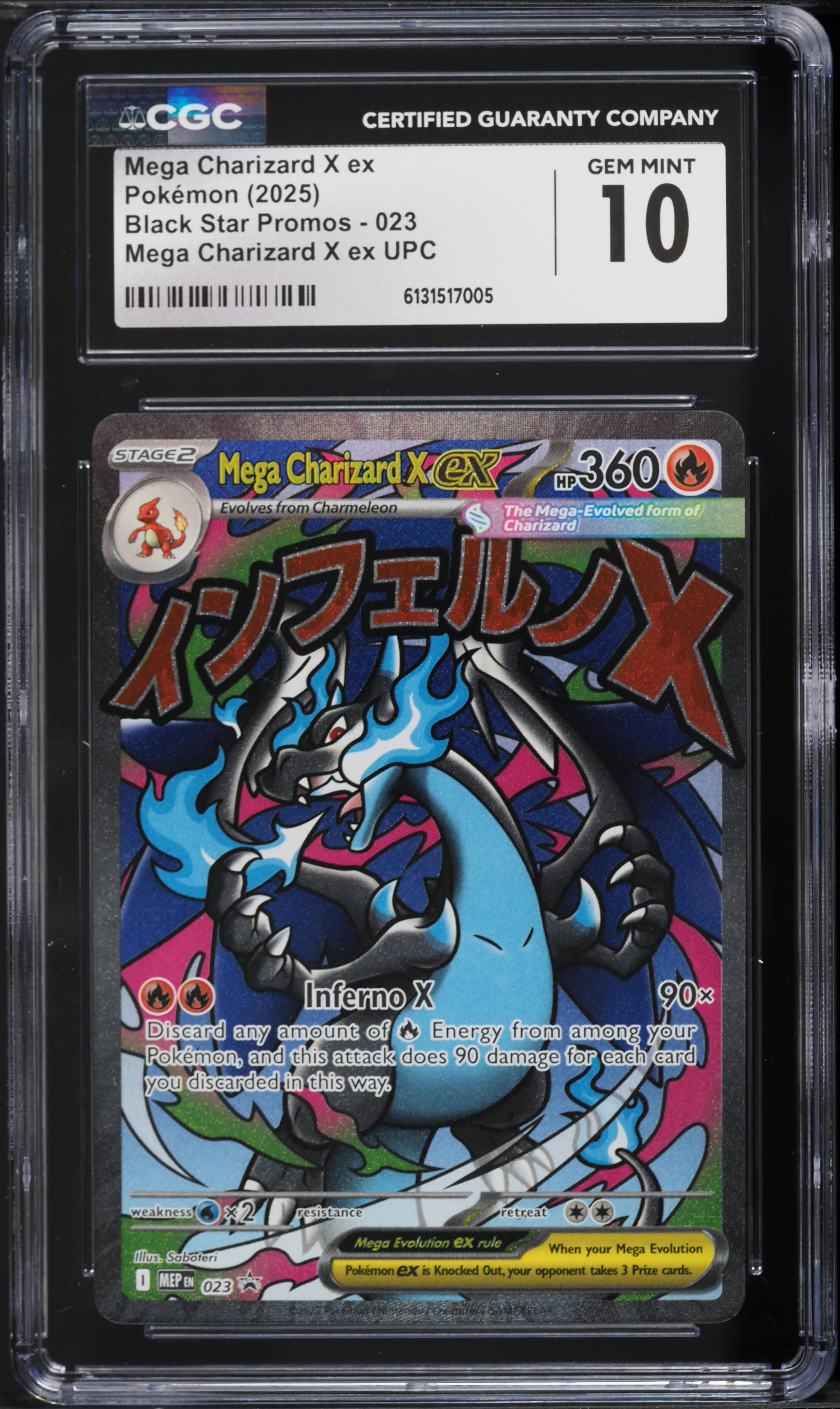 2025 Pokemon Mega Evolution Promo Ultra Premium MA Mega Charizard X EX #23 CGC 10 GEM MINT