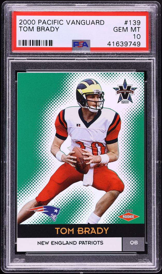 2000 Pacific Vanguard Tom Brady ROOKIE /762 #139 PSA 10 GEM MINT