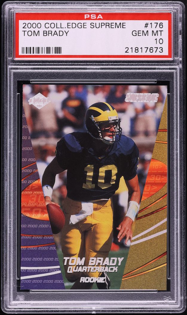 2000 Collector's Edge Supreme Tom Brady ROOKIE /2000 #176 PSA 10 GEM MINT