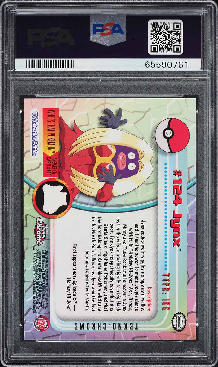 2000 Topps Chrome Pokemon Series 2 Tekno Jynx #124 PSA 10 GEM MINT