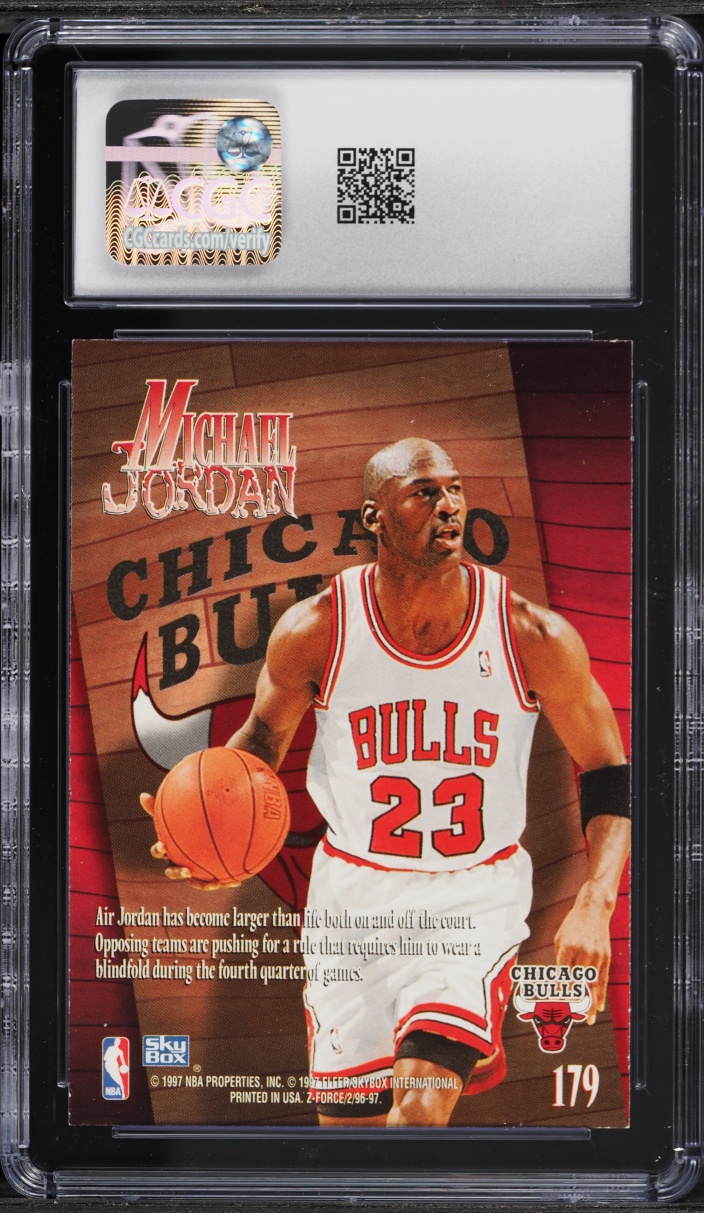 1996 Skybox Z-Force Michael Jordan #179 CGC 8.5 NM-MT+