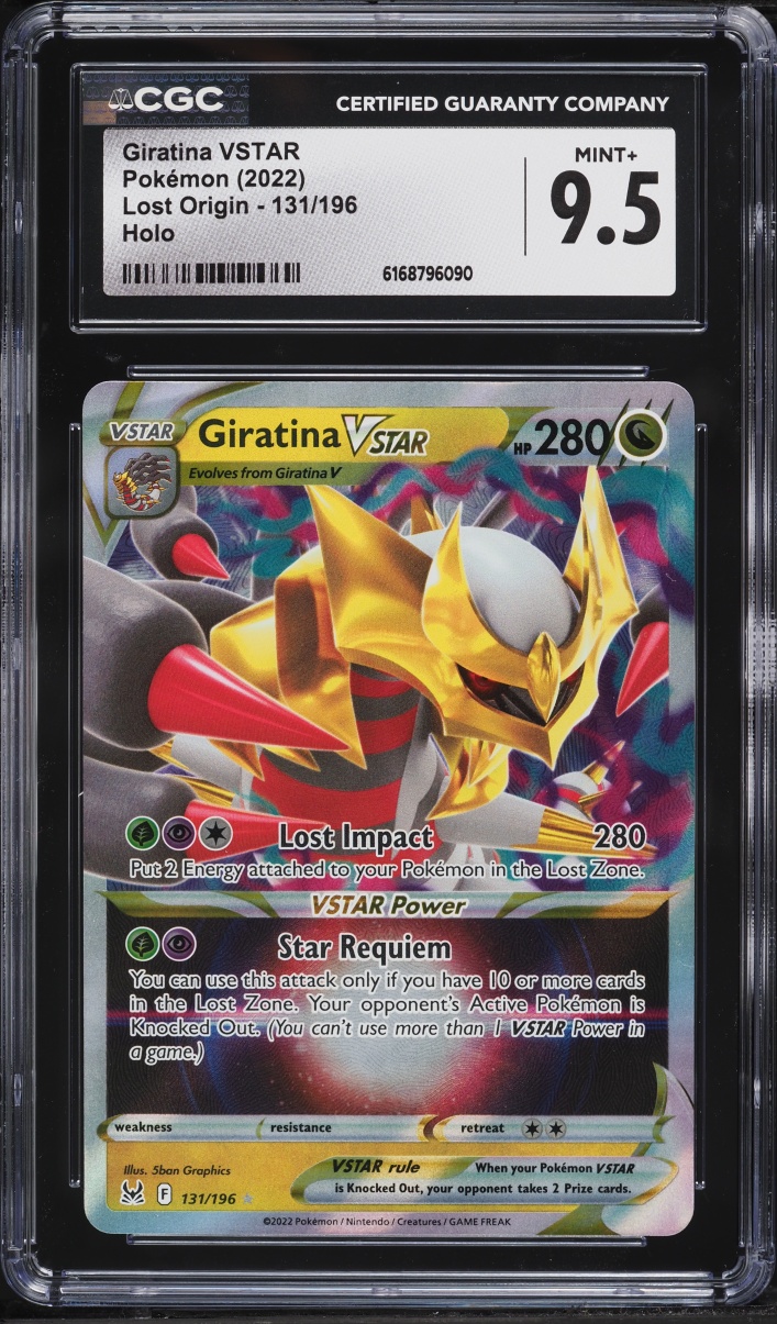 2022 Pokemon Sword & Shield Lost Origin Holo Giratina VSTAR #131 CGC 9.5 MINT+