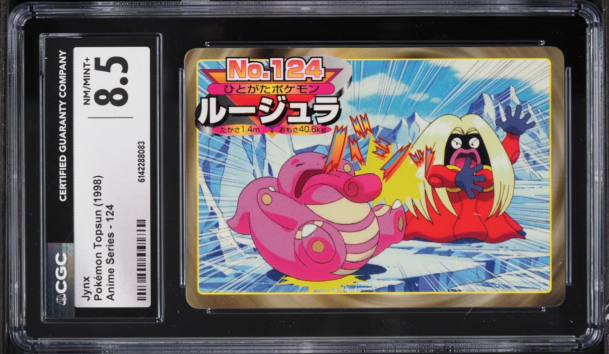 1998 Pokemon Japanese Topsun Anime Series Jynx #124 CGC 8.5 NM-MT+