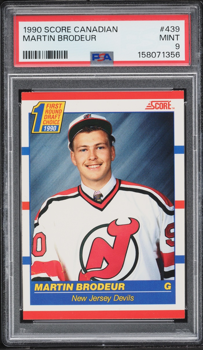 1990 Score Canadian Martin Brodeur ROOKIE #439 PSA 9 MINT