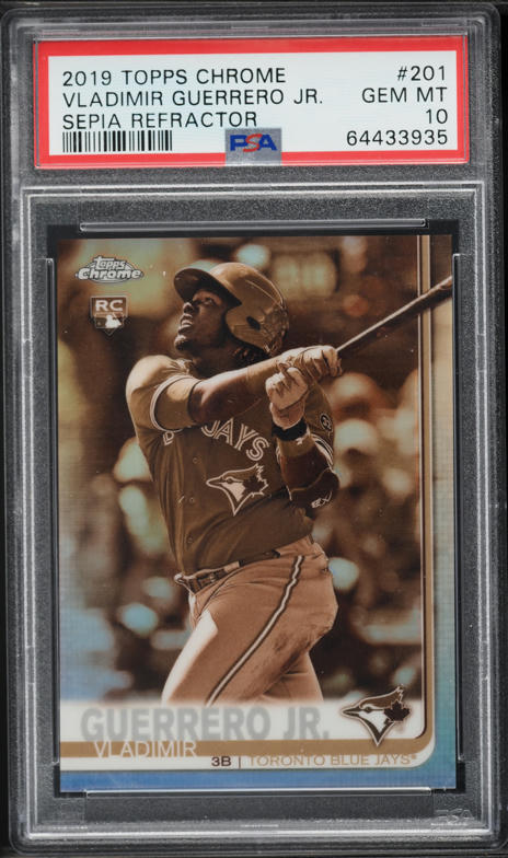 2019 Topps Chrome Vladimir Guerrero Jr. ROOKIE RC #201 PSA 10 GEM