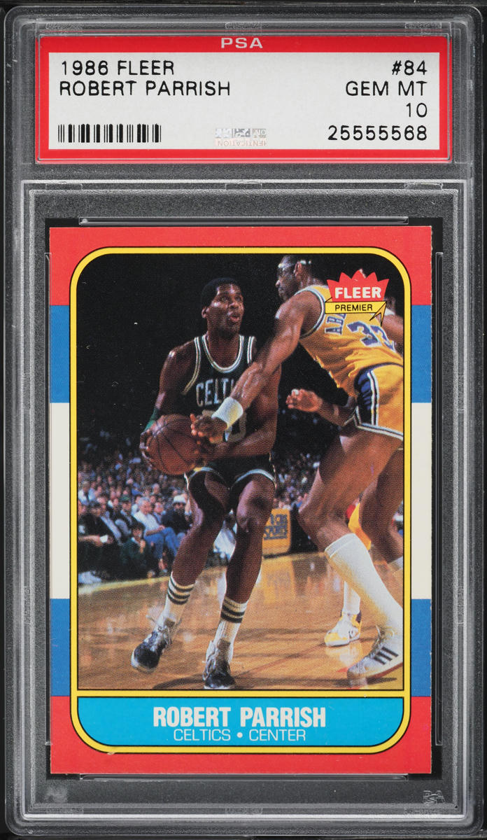 1986 Fleer Basketball Robert Parrish #84 PSA 10 GEM MINT