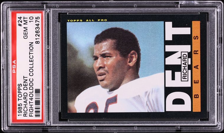 1985 Topps Football Richard Dent ROOKIE #24 PSA 10 GEM MINT