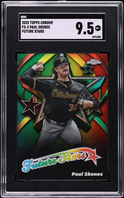 2025 Topps Chrome Future Stars Paul Skenes #FS-2 SGC 9.5 MINT+