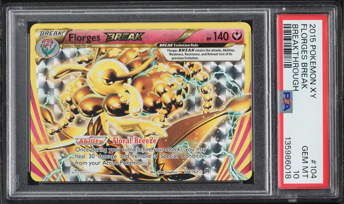2015 Pokemon XY Breakthrough Florges Break #104 PSA 10 GEM MINT