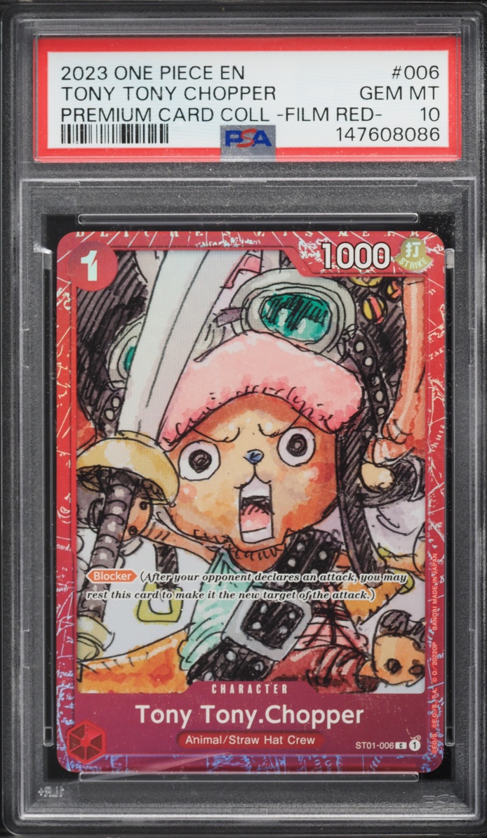 2023 One Piece Premium Collection Film Red Tony Tony Chopper #ST01-006 PSA 10 GEM MINT