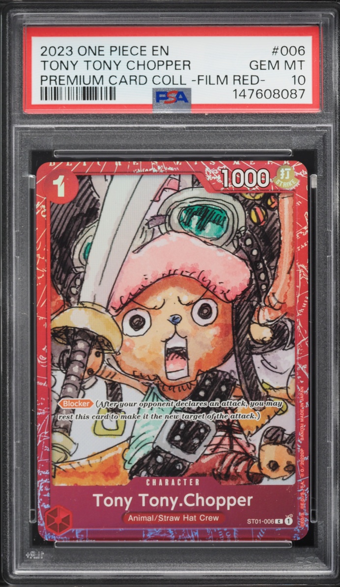 2023 One Piece Premium Collection Film Red Tony Tony Chopper #ST01-006 PSA 10 GEM MINT