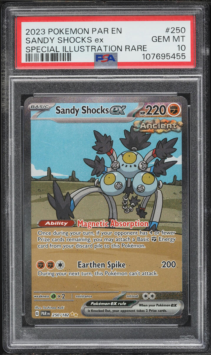 2023 Pokemon Scarlet & Violet Paradox Rift SIR Sandy Shocks EX #250 PSA 10 GEM MINT