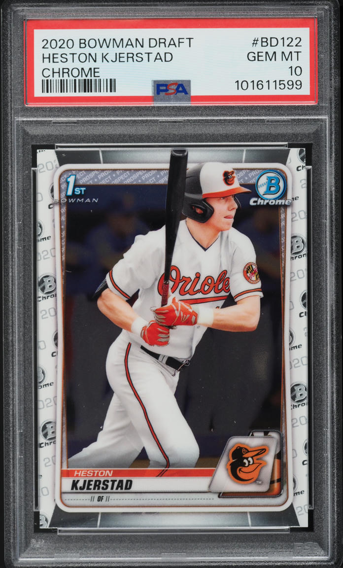 2020 Bowman Chrome Draft Heston Kjerstad PROSPECT #BD-122 PSA 10 GEM MINT