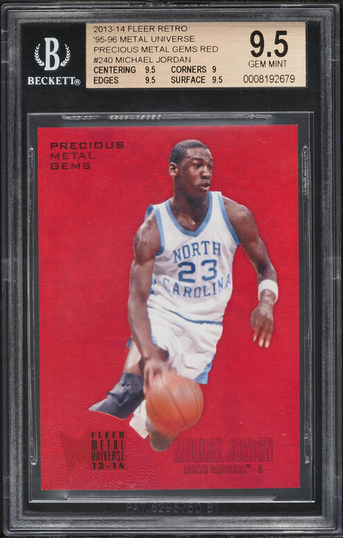 1996 Metal Net-Rageous Michael Jordan #5 PSA 9 MINT on Fanatics