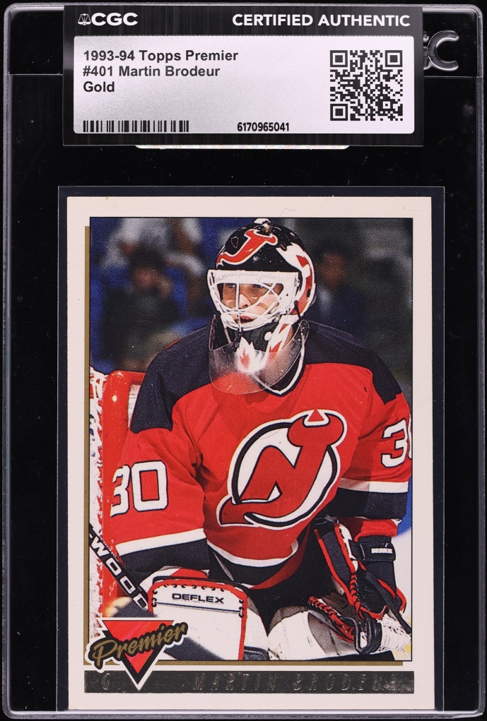 1993 Topps Premier Gold Martin Brodeur #401 CGC AUTH