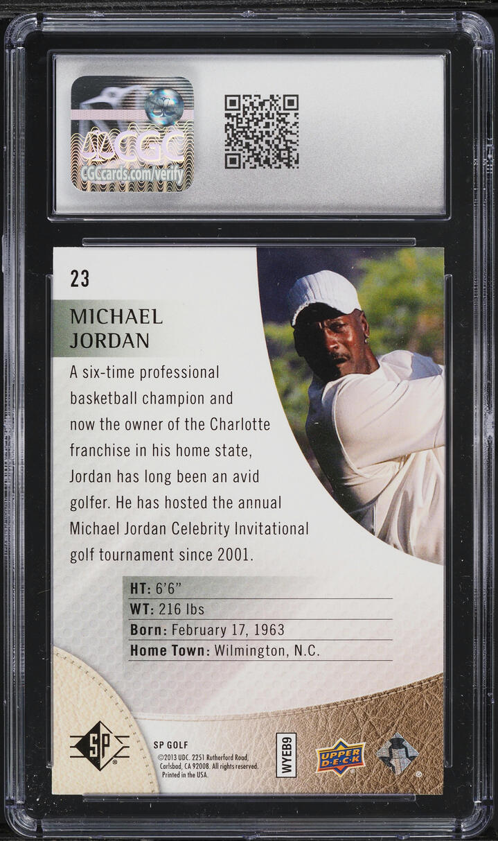 2014 SP Authentic Michael Jordan #23 CGC 8.5 NM-MT+