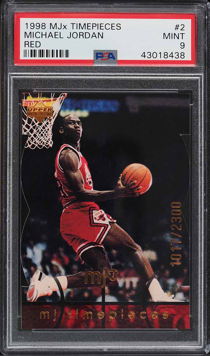 1998 Upper Deck MJx Timepieces Red Michael Jordan /2300 #2 PSA 9 MINT