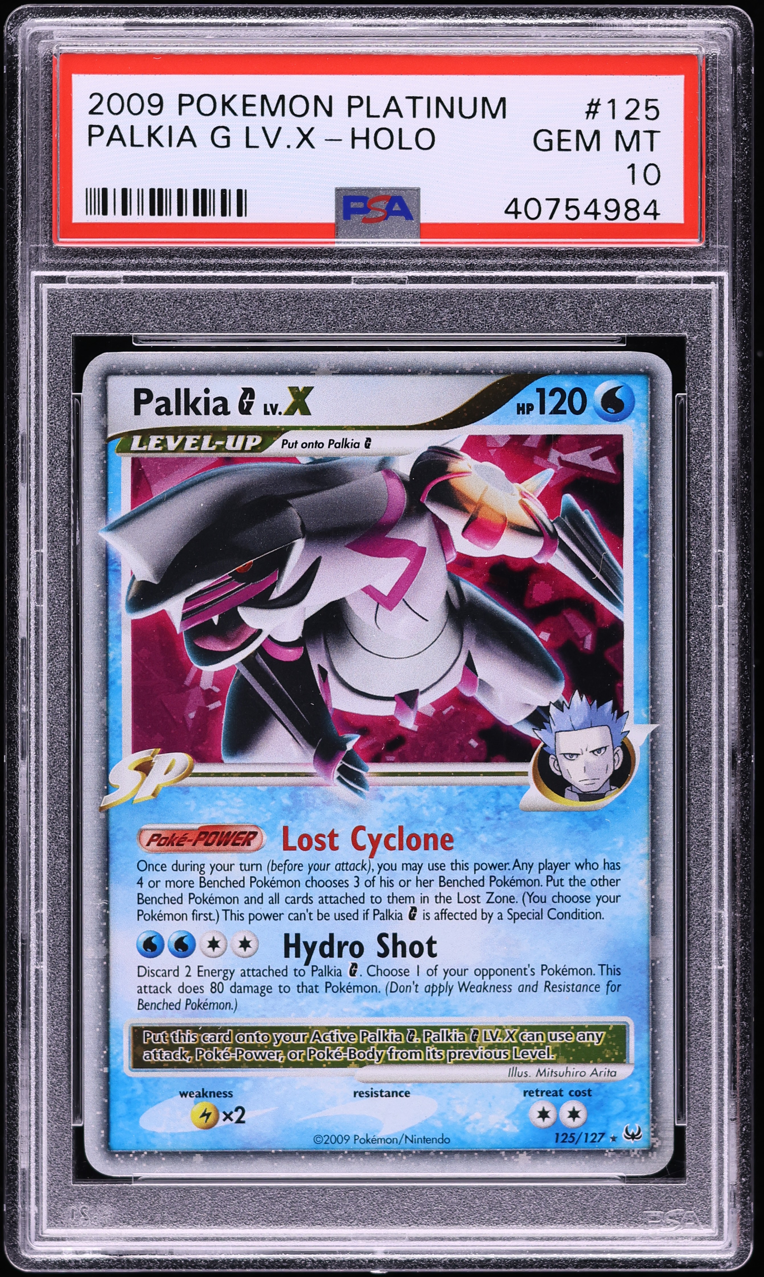 2009 Pokemon Platinum Holo Palkia G Lv.X #125 PSA 10 GEM MINT