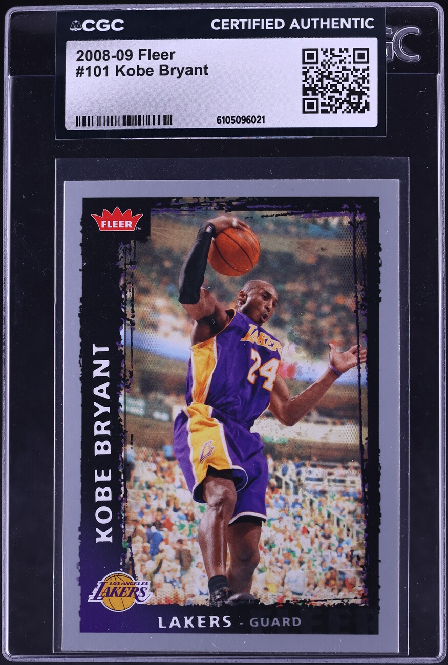 2008 Fleer Basketball Kobe Bryant #101 CGC AUTH