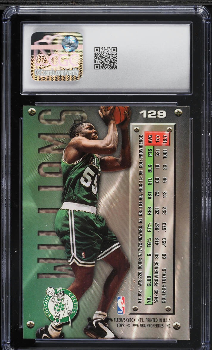 1995 Metal Basketball Eric Williams ROOKIE #129 CGC 9 MINT