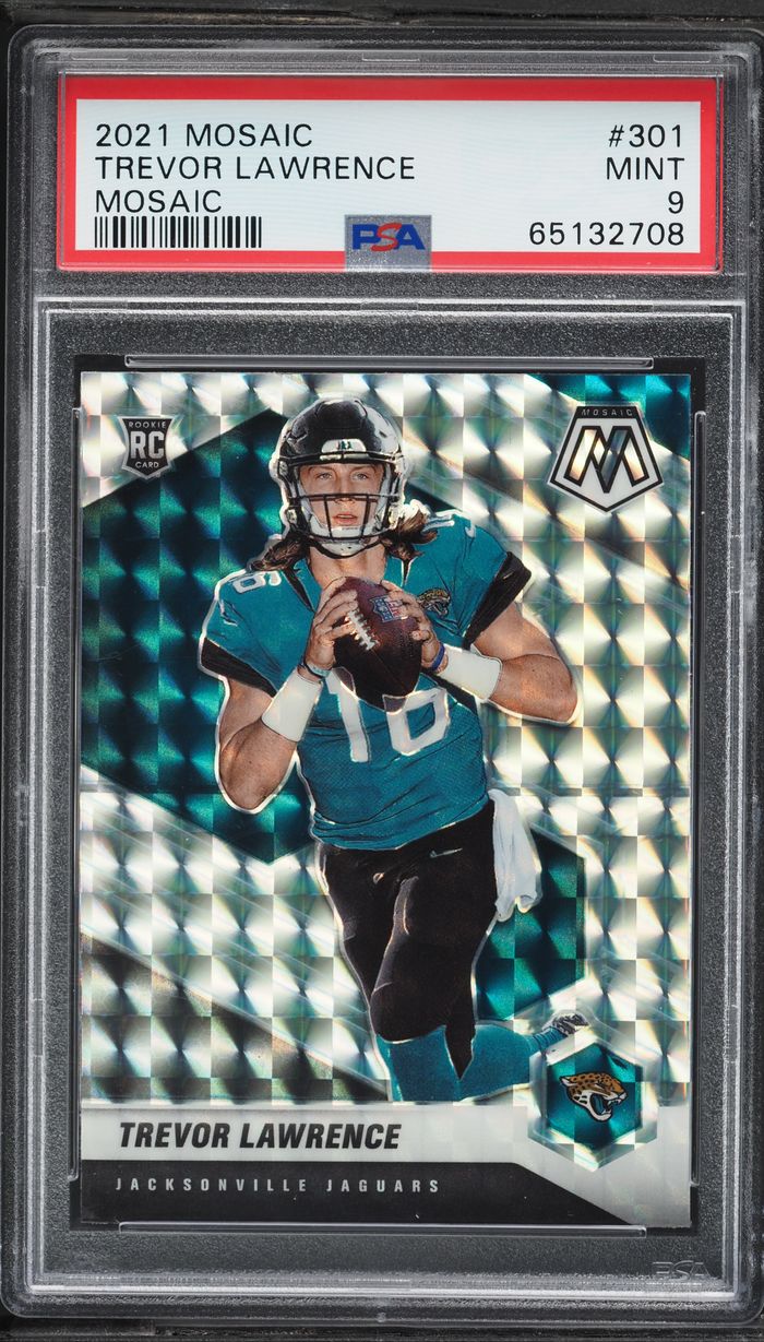 2021 Panini Mosaic Prizm Trevor Lawrence ROOKIE #301 PSA 9 MINT