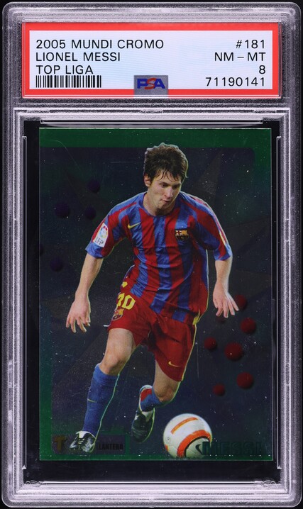 2005 Mundi Cromo Top Liga Lionel Messi #181 SGC 8.5 NM-MT+