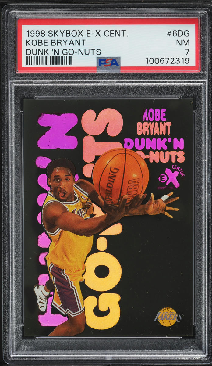 1998 Skybox E-X Century Dunk 'N Go-Nuts Kobe Bryant #6DG PSA 7 NRMT