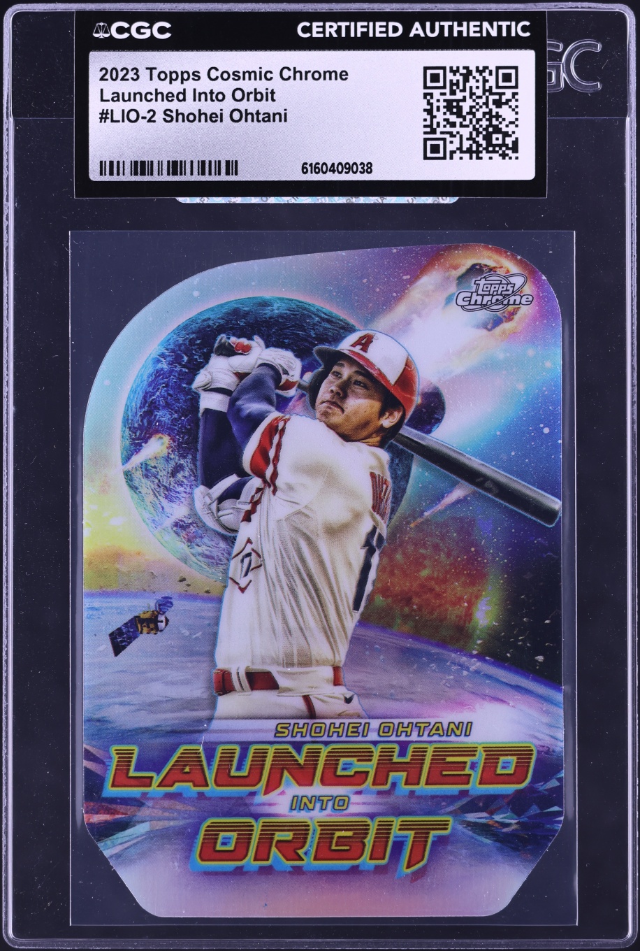 2023 Topps Chrome Cosmic Launched Into Orbit Die-Cut Shohei Ohtani #LIO-2 CGC AUTH
